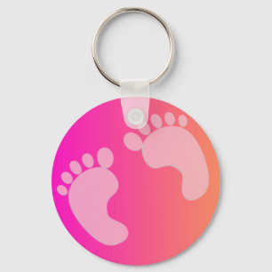 Baby Fußspuren Schlüsselanhänger