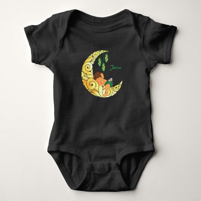 Baby Ganesha with the moon Strampler (Vorderseite)