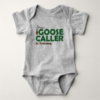Baby-Gans, die Jersey-Bodysuit-Shirt jagt