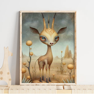 Baby Gazelle African Animal   Gazelle Wall Print Poster