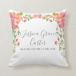 Baby-Geburts-Notfall-Garten-Blumenbeeren-Girly Kissen