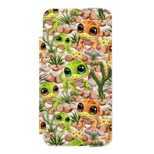 Baby Geckos Niedlich Cartoon Characters Incipio Watson™ iPhone 5 Geldbörsen Hülle