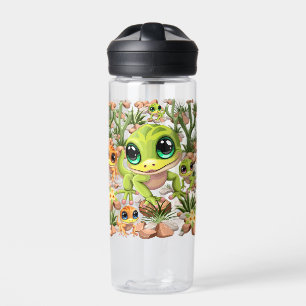 Baby Geckos Niedlich Cartoon Characters Trinkflasche