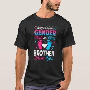 Baby Gender offenbaren Dusche Rosa oder Blue Broth T-Shirt