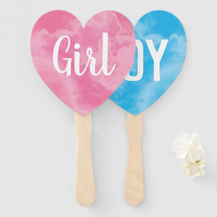 Baby Gender offenbaren Rauchbombe Boy Girl Blue Pi Fächer