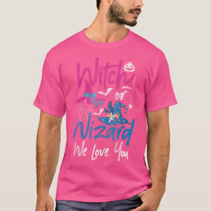 Baby Gender Offenlegung Hexe oder Zauberer Wir Lie T-Shirt