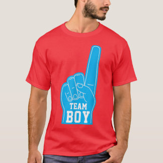 Baby Gender Reveal Ankündigung Party Team Boy Men T-Shirt