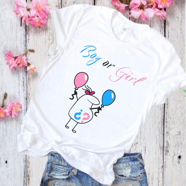 Baby Gender Reveal Party T-Shirt (Von Creator hochgeladen)