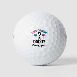Baby Gender zeigen rosa oder blaue Daddy Lieben Si Golfball