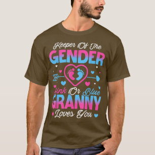 Baby Gender zeigt Dusche pink oder blaue Granny Li T-Shirt