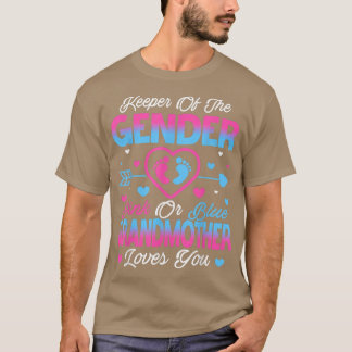 Baby Gender zeigt Dusche pink oder blaue Großmutte T-Shirt