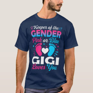 Baby Gender zeigt Dusche rosa oder blaue Gigi Lieb T-Shirt