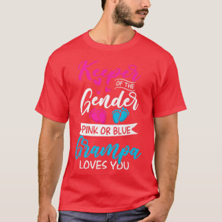 Baby Gender zeigt Dusche rosa oder blaue Grampa Li T-Shirt