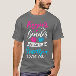 Baby Gender zeigt Dusche rosa oder blaue Grampa Li T-Shirt