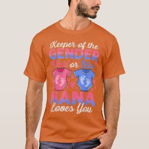 Baby Gender zeigt Dusche rosa oder blaue Nana-Lieb T-Shirt
