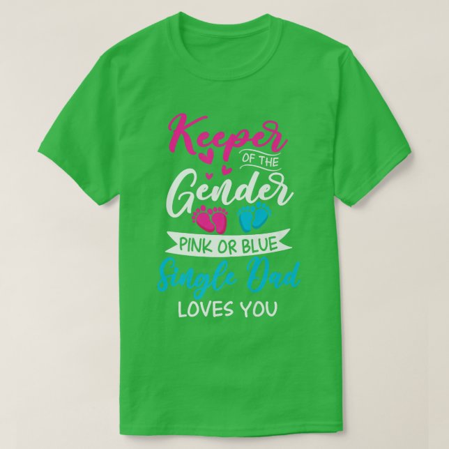 Baby Gender zeigt Dusche Rosa oder Blauer Single V T-Shirt (Design vorne)