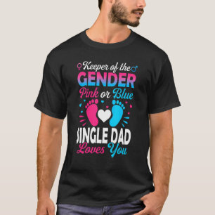 Baby Gender zeigt Dusche Rosa oder Blauer Single V T-Shirt
