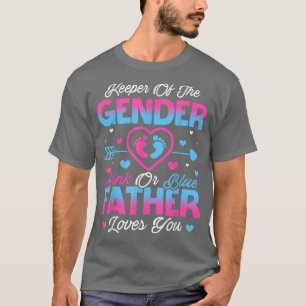 Baby Gender zeigt Dusche Rosa oder Blauer Vater Li T-Shirt