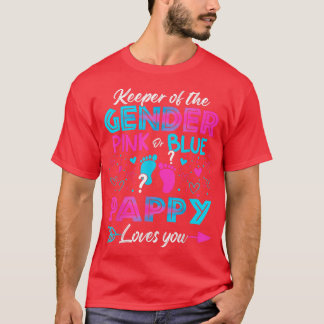 Baby Gender zeigt Dusche Rosa oder Blaupappy Liebe T-Shirt