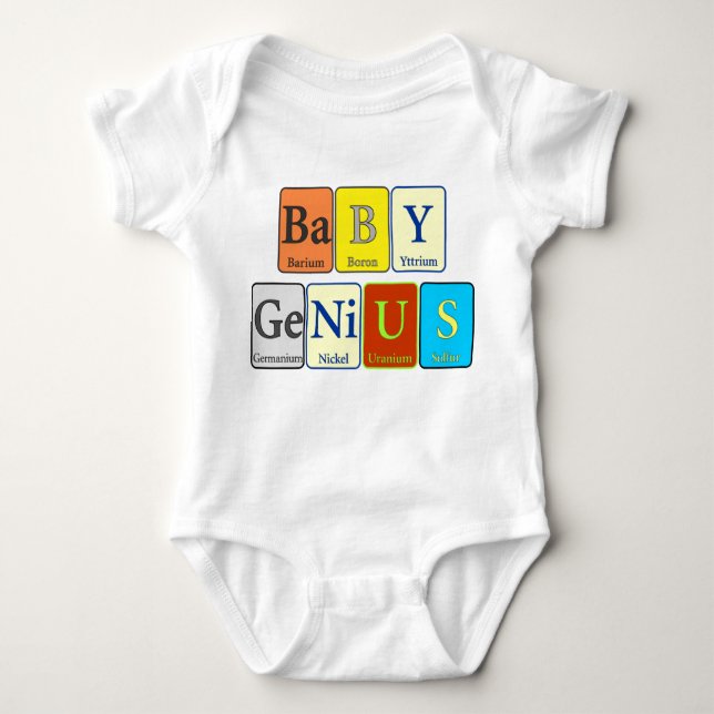 Baby-Genie - periodischer Entwurf Baby Strampler (Vorderseite)