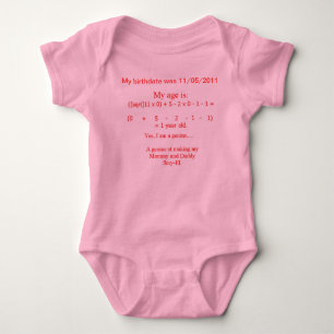 BABY GENIUS ONESY STRAMPLER