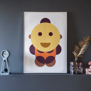 Baby-Geometrie-Kunst Leinwanddruck