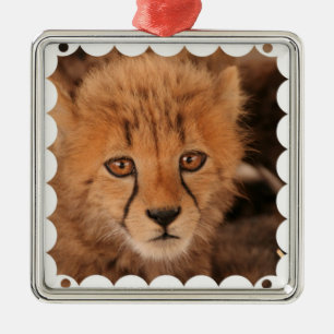 Baby-Gepard-Verzierung Ornament Aus Metall