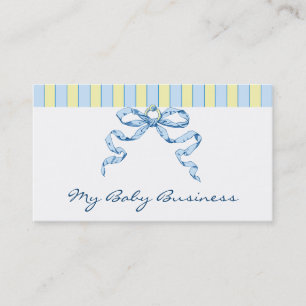 Baby-Geschäfts-Streifen und Bogen-Visitenkarten Visitenkarte