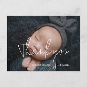 Baby Geschenkdusche Vielen Dank 4 Foto Collage Feiertagspostkarte