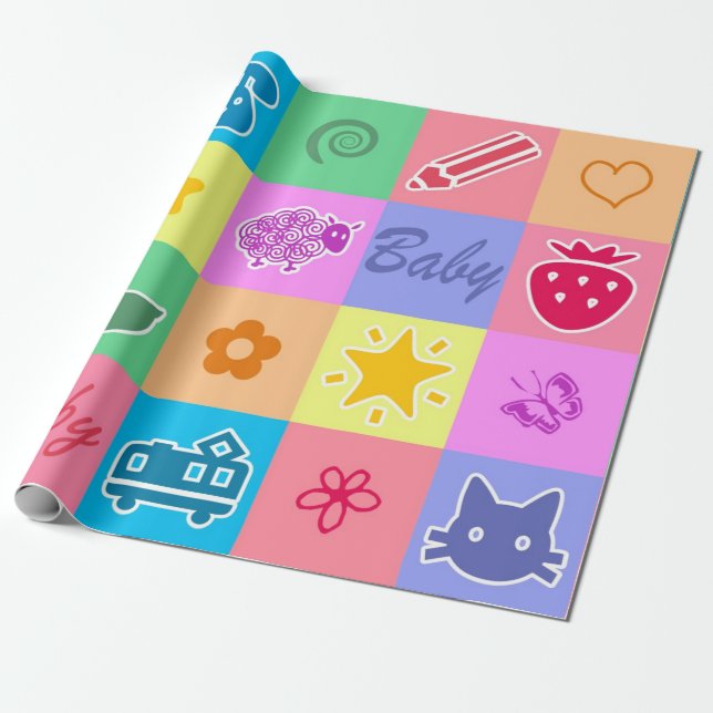 Baby Geschenkpapier (Ungerollt)