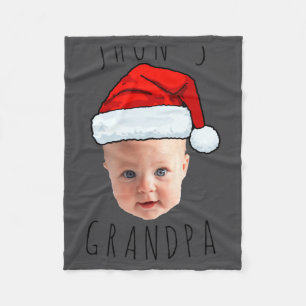 Baby-Gesicht Santa-Hut Weihnachtsfoto Fleecedecke