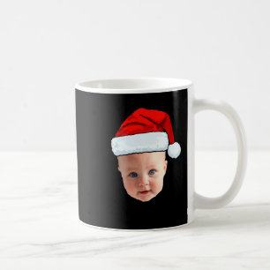 Baby-Gesicht Santa Hut Weihnachtsfoto Kaffeetasse