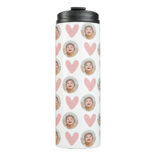 Baby-Gesichtstasse, Personalisierte Gesichtstasse, Thermosbecher