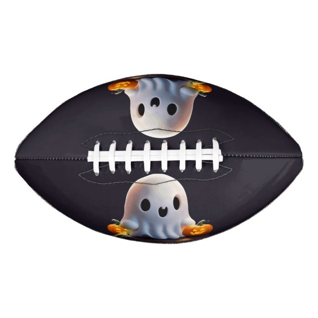Baby Ghost Creepy Niedlich Halloween Charakter Football (Vorderseite)