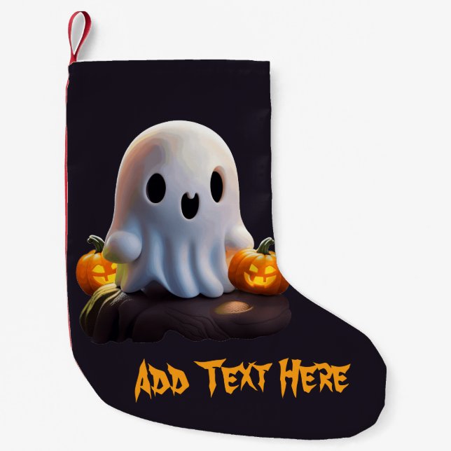 Baby Ghost Creepy Niedlich Halloween Charakter Kleiner Weihnachtsstrumpf (Vorderseite)