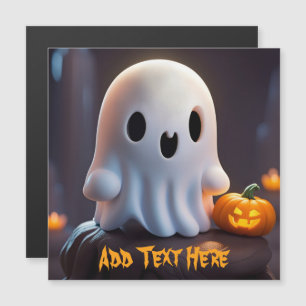 Baby Ghost Creepy Niedlich Halloween Charakter Magnetkarte