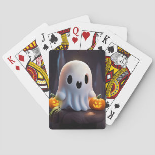 Baby Ghost Creepy Niedlich Halloween Charakter Spielkarten