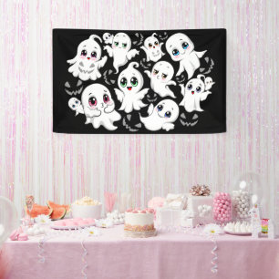 Baby Ghosts Spookoky Niedliche Halloween-Stimmung Banner