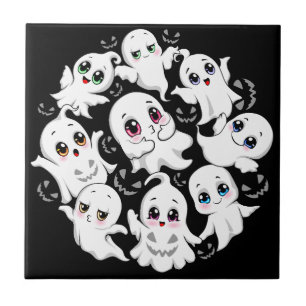 Baby Ghosts Spookoky Niedliche Halloween-Stimmung Fliese