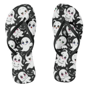Baby Ghosts Spookoky Niedliche Halloween-Stimmung Flip Flops
