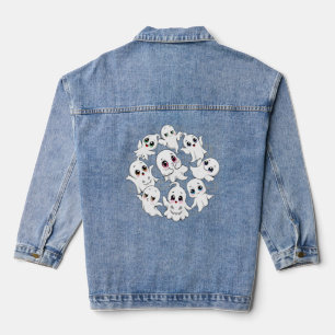 Baby Ghosts Spookoky Niedliche Halloween-Stimmung Jeansjacke