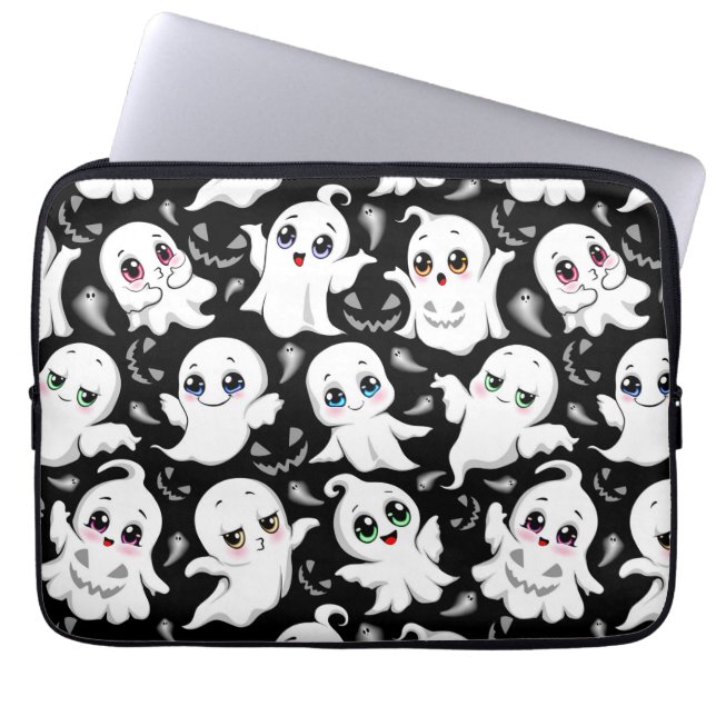 Baby Ghosts Spookoky Niedliche Halloween-Stimmung Laptopschutzhülle (Vorderseite)