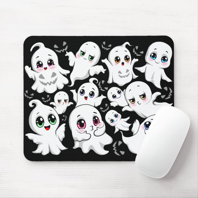 Baby Ghosts Spookoky Niedliche Halloween-Stimmung Mousepad (Mit Mouse)