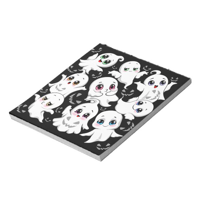 Baby Ghosts Spookoky Niedliche Halloween-Stimmung Notizblock (Rotiert)