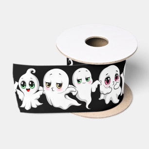 Baby Ghosts Spookoky Niedliche Halloween-Stimmung Satinband
