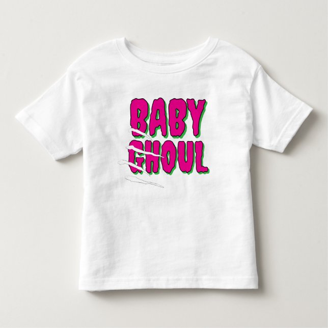 'Baby Ghoul' Fun Funky Niedliches Halloween T-Shir Kleinkind T-shirt (Vorderseite)