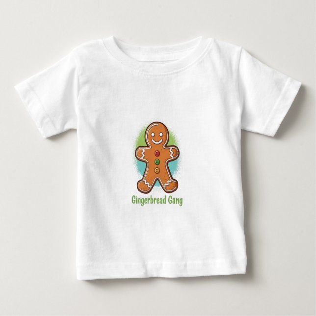 Baby Gingerbread Gang Personalized T-Shirt (Vorderseite)