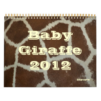 Baby Giraffe 2012 Kalender
