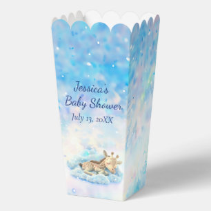 Baby Giraffe auf einer Cloud-Baby-Dusche Geschenkschachtel