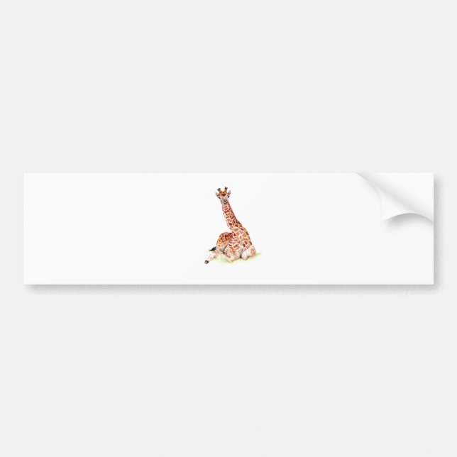 Baby Giraffe Autoaufkleber (Vorne)